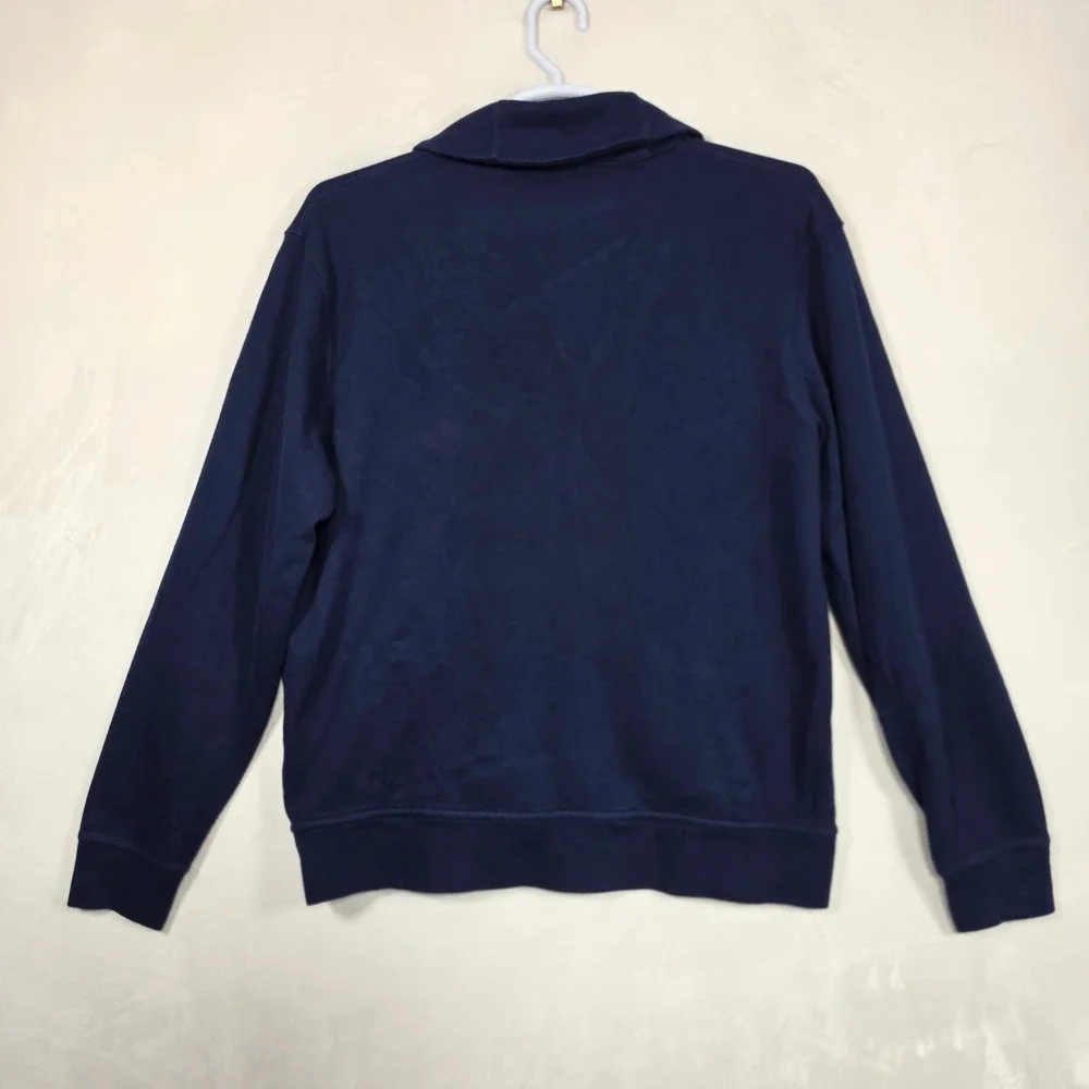Polo Ralph Lauren Estate Rib Shawl Cardigan Men's L Navy Cotton Preppy